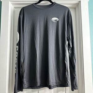 Costa Men's Charcoal Long Sleeve Tee